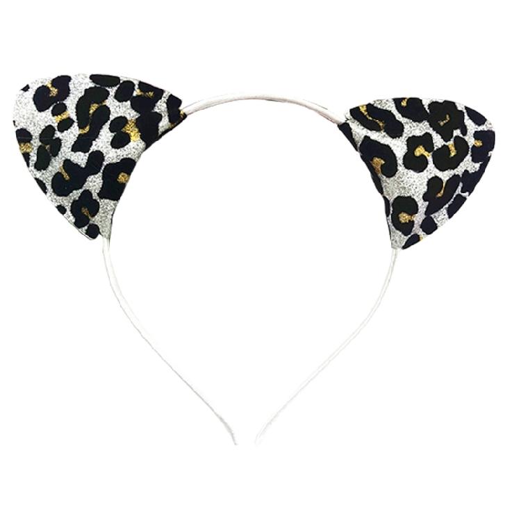 Leopard Cats Ear Headband for Adult Kids Birthday Party Roleplay Costume Headpiece Teens Cosplay Costume Makeup Hairhoop
