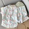 Summer New Pajamas Women's Short-sleeved Shorts Thin Cloud Cotton Cartoon Cute Large Size Korean Version Loungewear