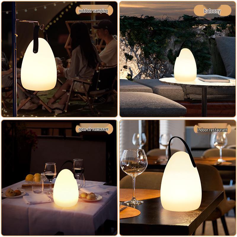 Portable Rechargeable Night Light: Cross-Border E-commerce Camping & Bedroom Table Lamp