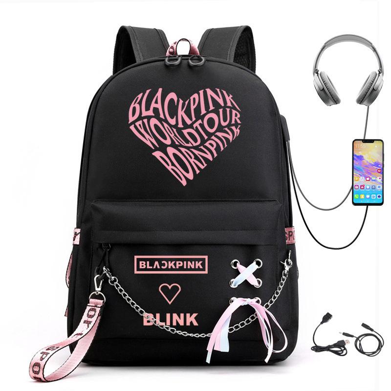 Large Capacity Schoolbag with Shoulder Strap; Student Three-piece Pencil Case Set