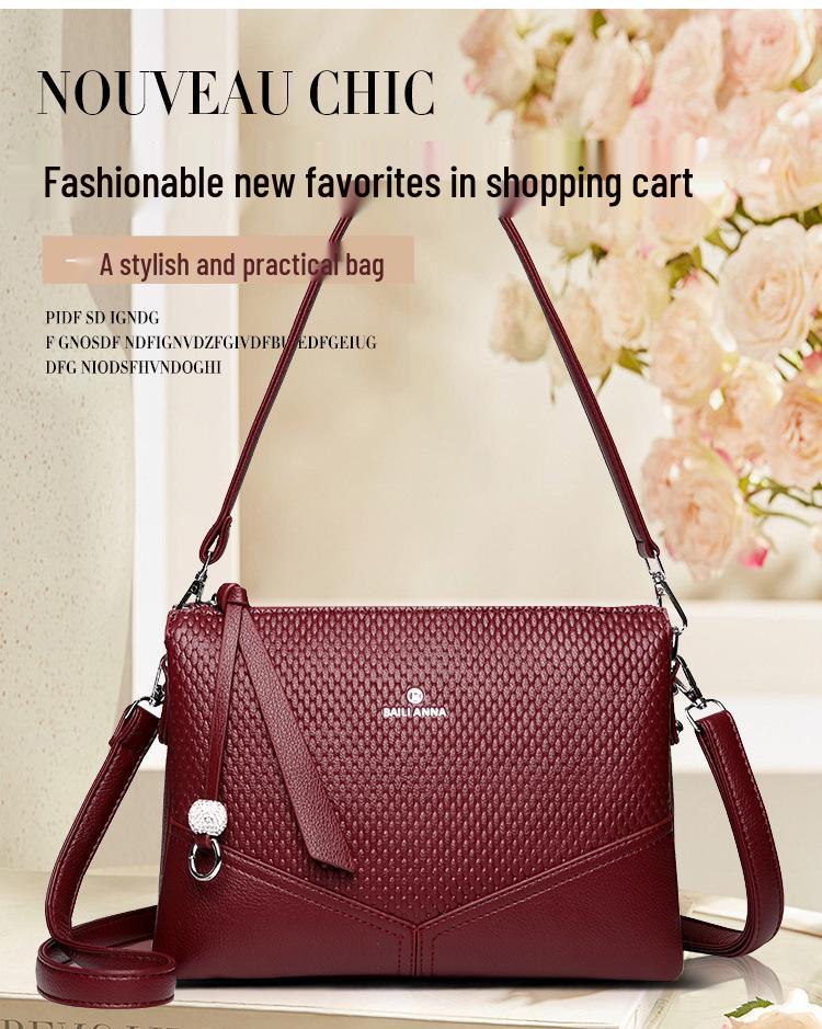 2025 New Women's Large Capacity Soft Leather Crossbody & Shoulder Travel Bag