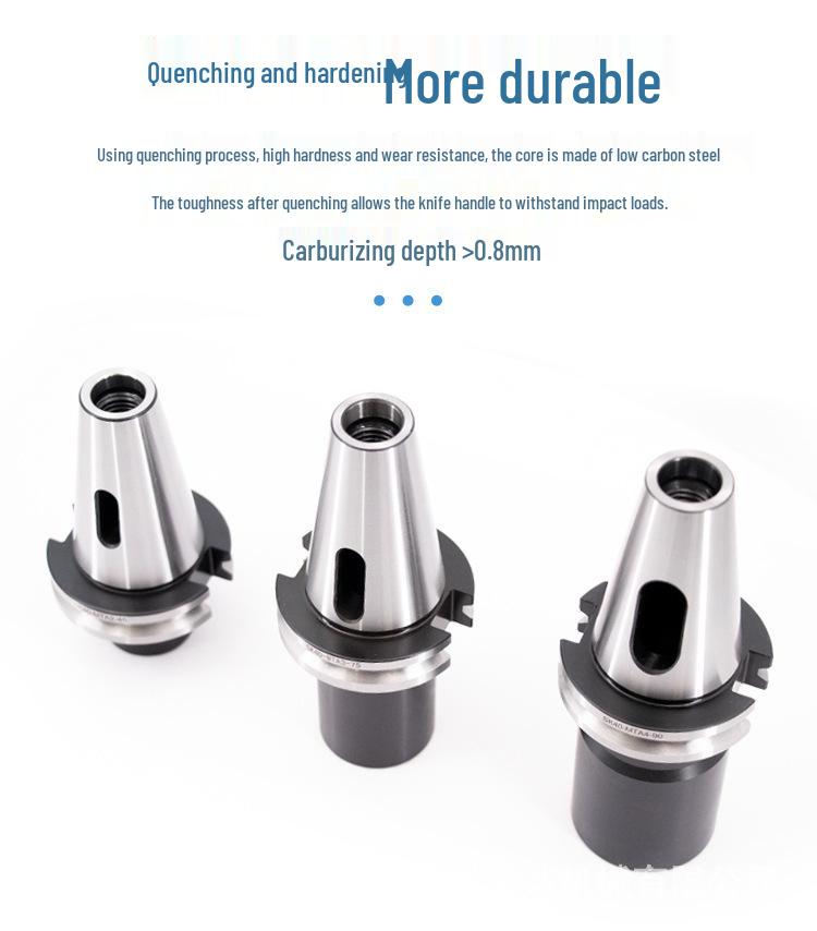 High-Precision SK40-MTA Morse Taper Flat Tail Milling Cutter Shank CNC Tool Holder