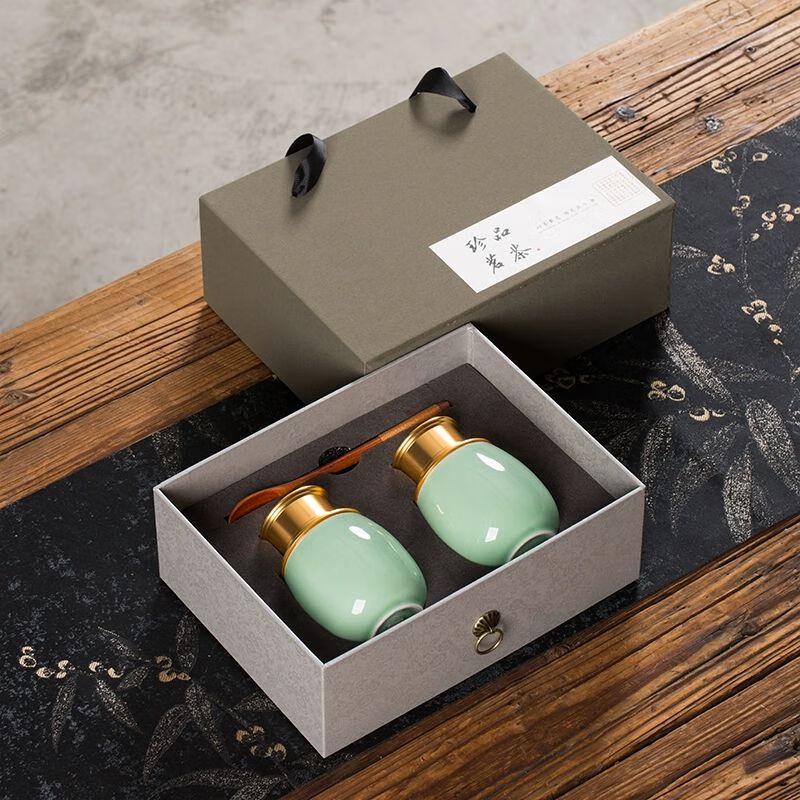 

Jiakangming Mini Portable Ceramic Tea Canister