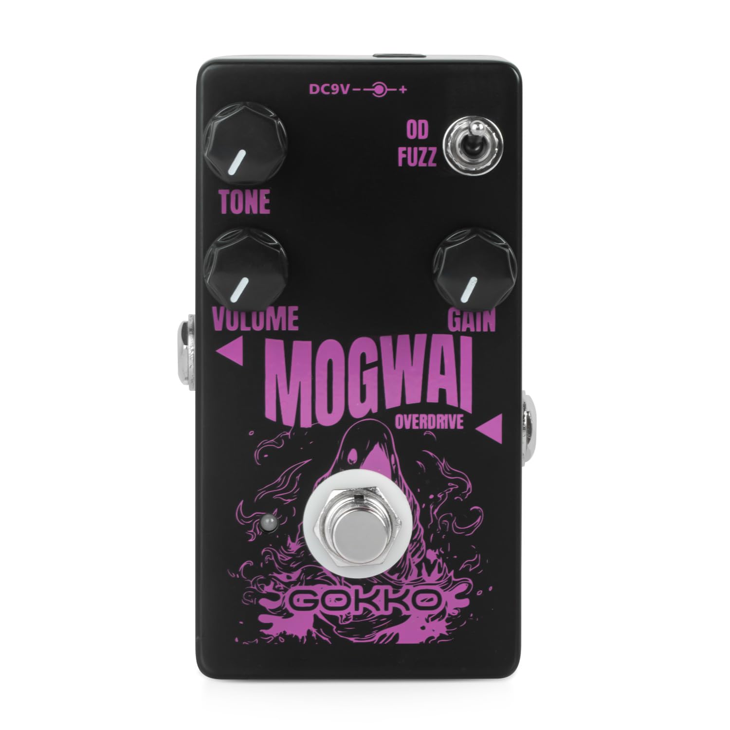 Гитарная педаль Mogwai GK-61 Overdrive – Педаль эффектов Overdrive и Fuzz 2-в-1 для электрогитары – Винтажный тон, Переключатель, True Bypass