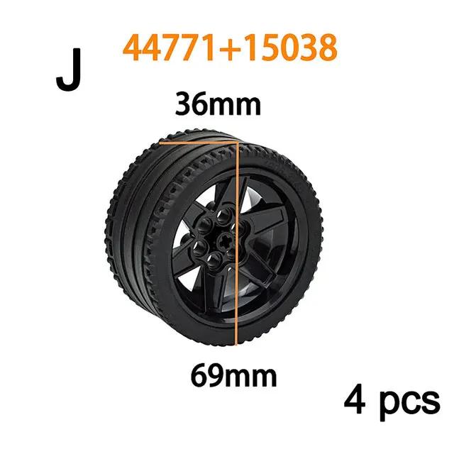Construction Building Blocks Wheel Hub Technical Tire DIY Bricks Car Truck 69909 56908 32019 86652 56908 45982 41897 56908 54120