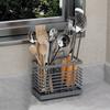 Carbon Steel Countertop Utensil Holder Lightweight Ventilation Design Chopstick Drying Rack Hollow Rust-proof