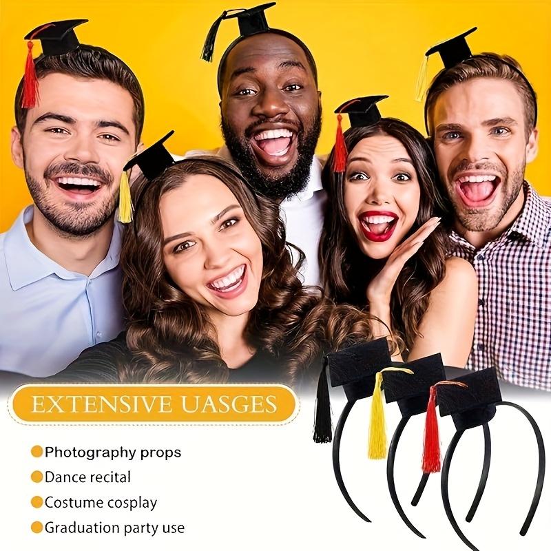 1pc Graduation Cap Headband ,Popular Culture Theme Hair Additions, Doctoral Hat Design, Suitable for Dressing Up And Gifts