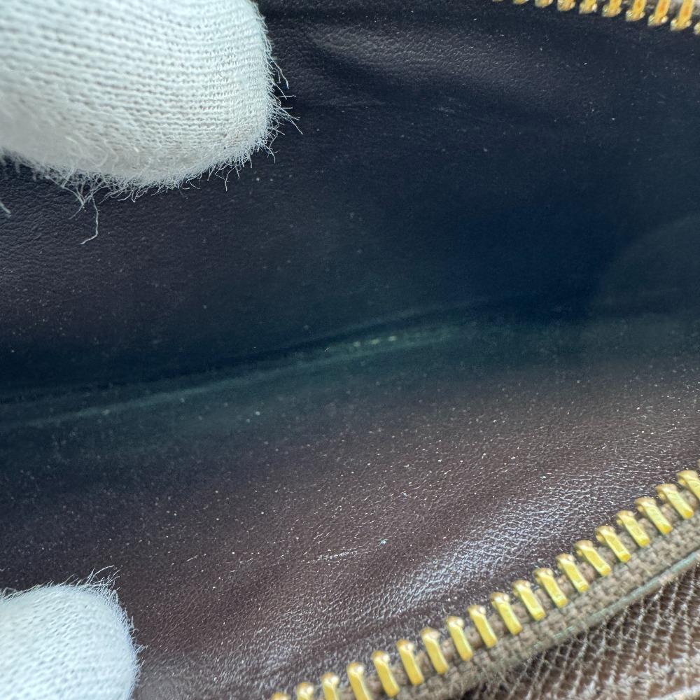 LOUIS VUITTON N60015 Damier leather Zippy wallet Purse Brown leather Used