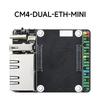 Weisnow CM4 Dual Gigabit Ethernet Mini Expansion Board for Raspberry Pi