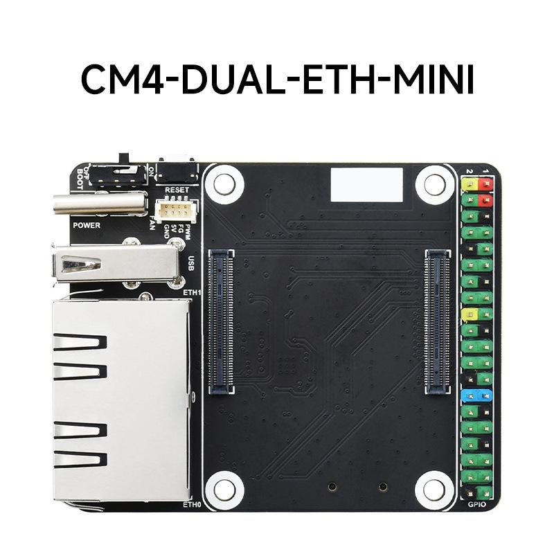 Weisnow CM4 Dual Gigabit Ethernet Mini Expansion Board for Raspberry Pi