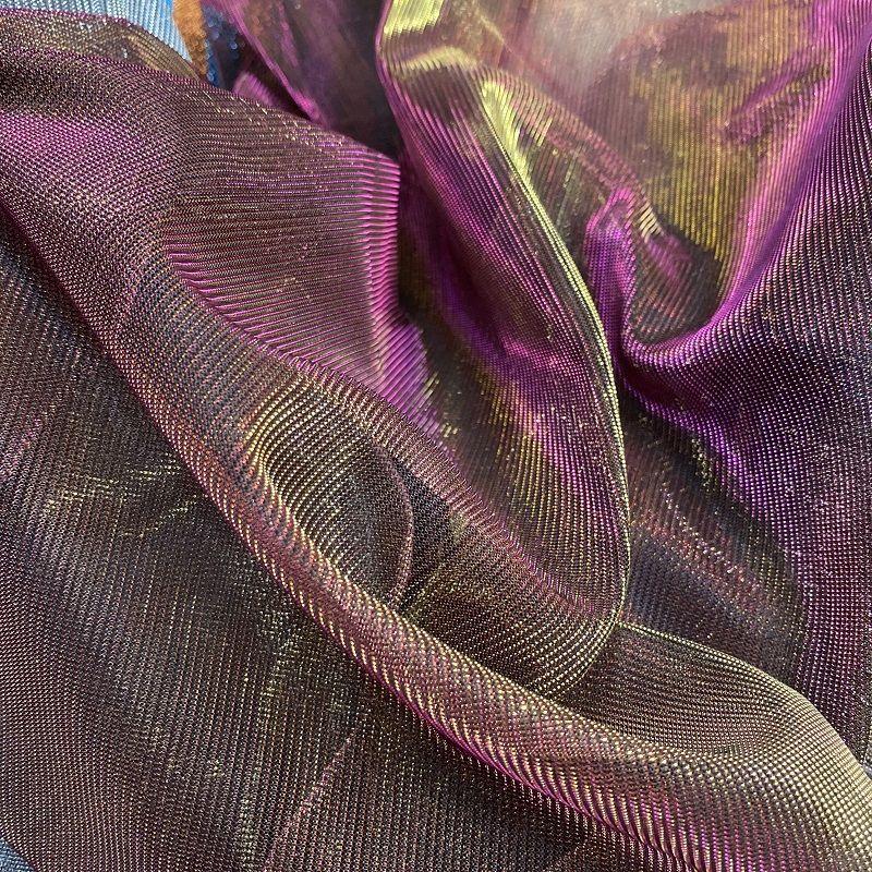 Gradient Tulle Glitter Fabric By The Meter for T-shirt Dress Clothes Hair Accessory Diy Sewing Shiny Cloth Soft Thin Silver Red