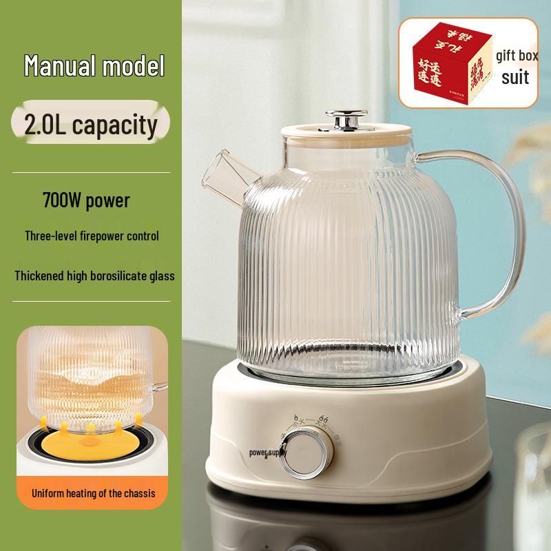 All-Glass Health Kettle - Multi-functional, Temperature-Controlled Tea Brewer for Home and Office