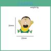 Niedlicher Crayon Shin-chan Metall-Anstecker Zeichentrickfigur Rucksack-Accessoire Großhandel