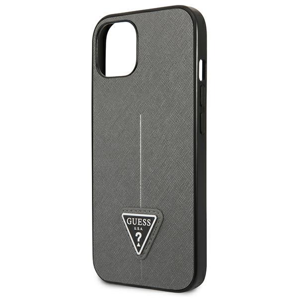 Guess Guhcp13Mpsatlg Iphone 13 / 14 / 156.1 Srebrny/Silver Hardcase Saffianotriangle Logo