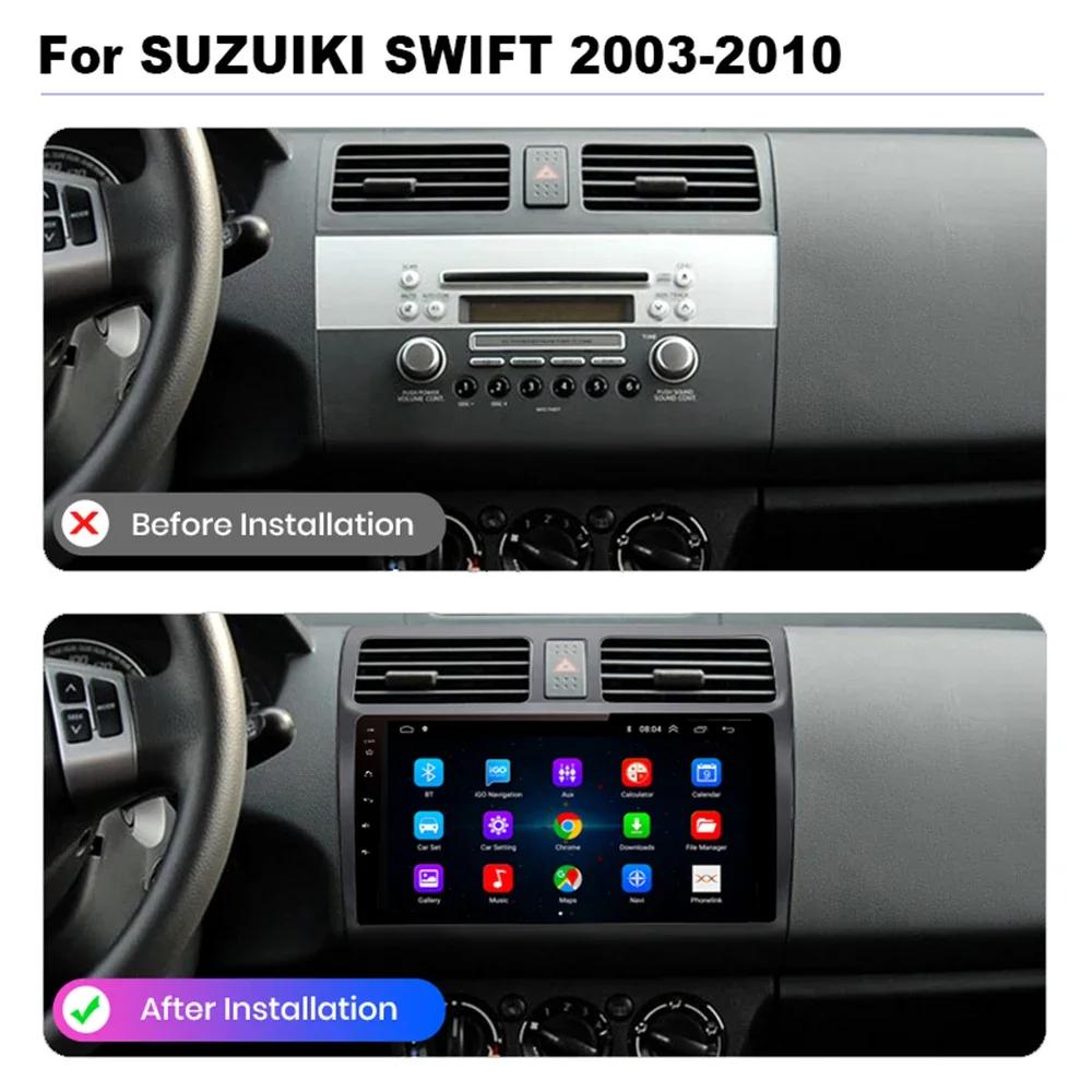Android 17 Car Radio for Suzuki Swift 2005 2006 2007 2008 2009 2010 2DIN Multimedia Player Navigation Carplay GPS Video IPS 4G