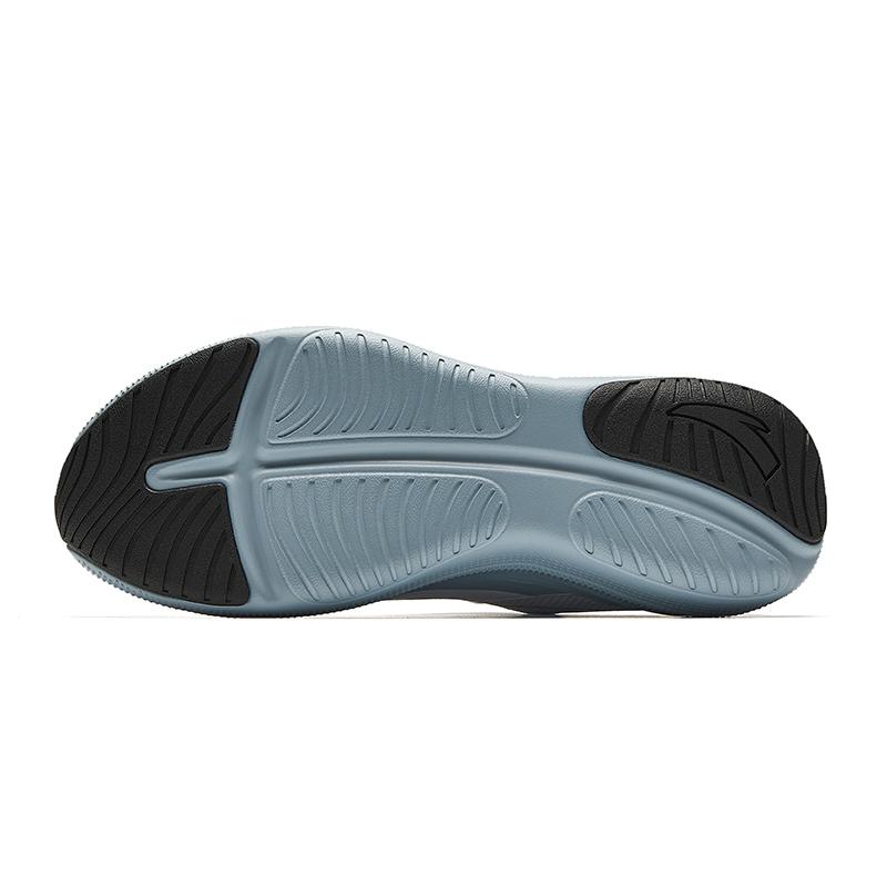 Anta Running Collection Slip Resistant Abrasion Resistant Shock Absorbers Low top Casual Running Shoes Men's Gray Blue Sneakers