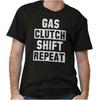 Funny Stick Driver Gas Clutch Shift Repeat Womens or Mens Crewneck T Shirt Tee