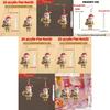 Christmas Santa Acrylic Earrings With Printed Cartoon Design For Holiday Fashion