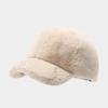 Winter Hats For Women Men Unisex Casual Plush Faux Fur Baseball Cap Solid Color Keep Warm Adjustable Dad Hat New Snapback