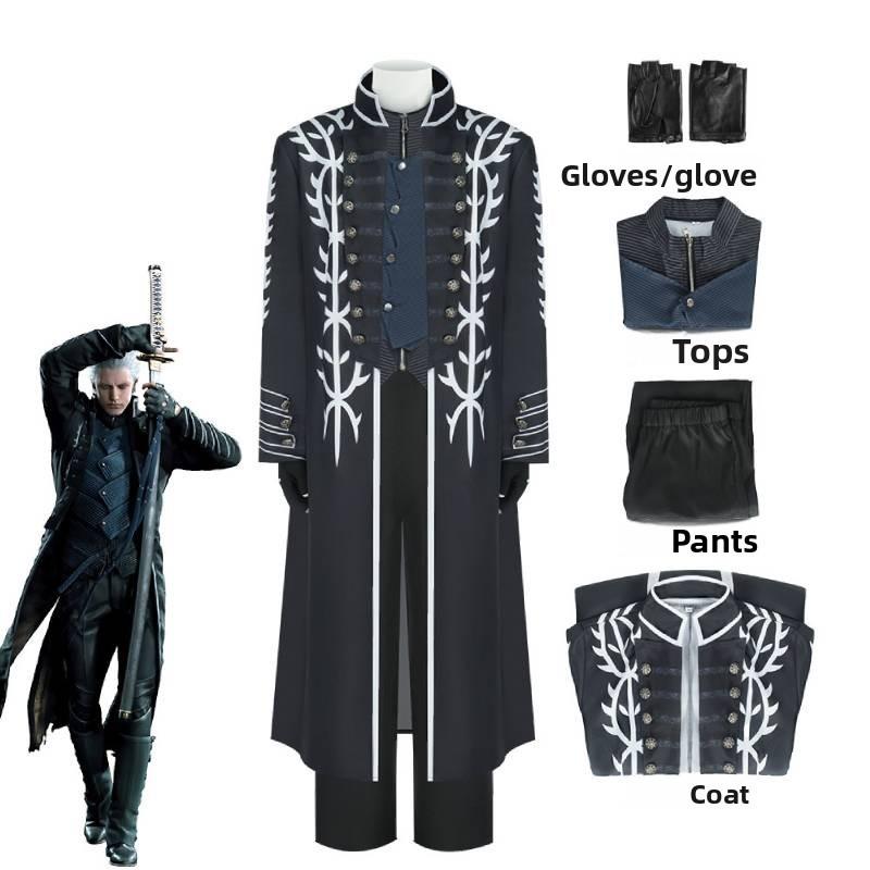 Devil May Cry 5 Vergil Street Style Cosplay Costume For Stage Shows And Parties