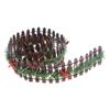 Christmas Tree Fences Miniature Fence, 2026 Christmas Tree Wooden Fairy Garden Accessories With LED Light Small Fence Props