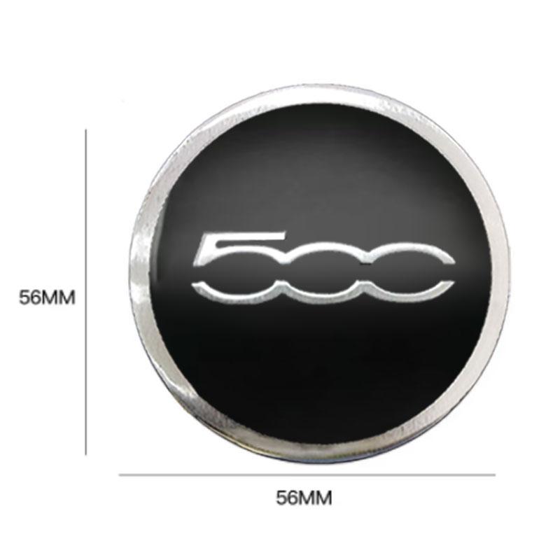For 500 500E 500L 500C 500S 500X Car Accessories Automobile parts hub cover patch decoration car sticker wheel center cover
