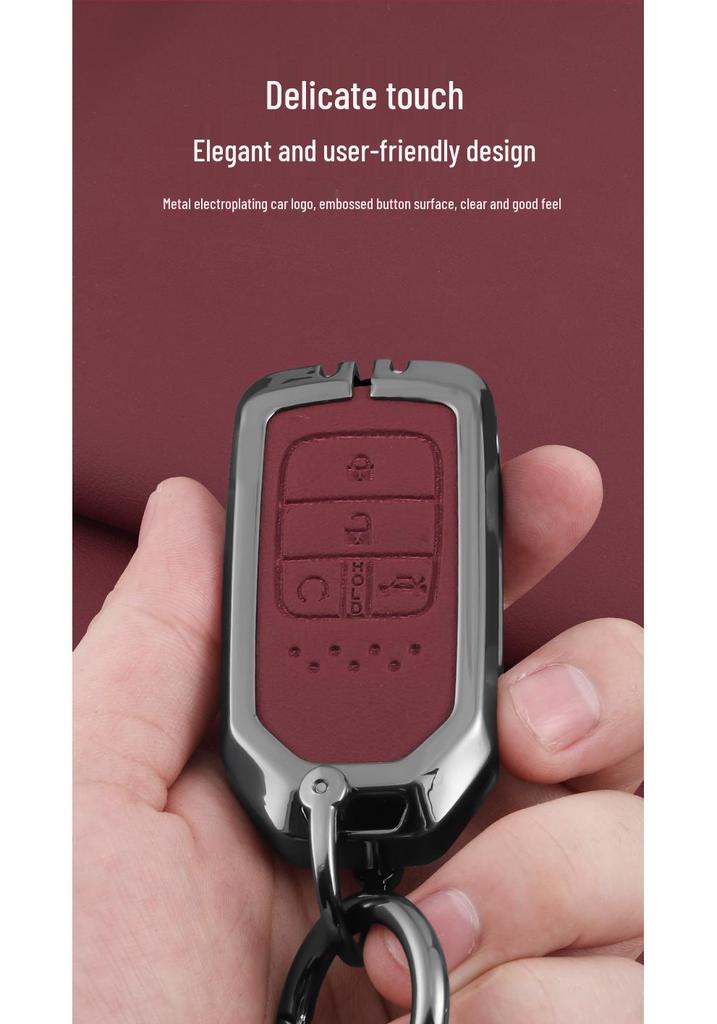 Stylish Metal Car Key Case for XRV, Fit, Vezel, URV, Fengfan, Xiangyu - Personalized Luxury Remote Shell Cover