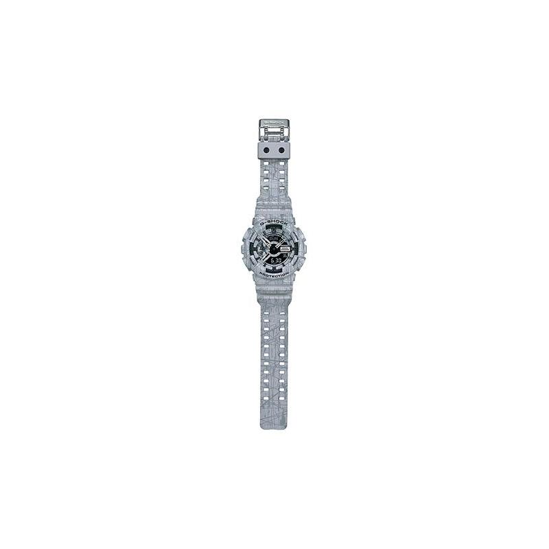 Casio G-SHOCK SLASH PATTERN theme series marble burst fashion trend street automatic LED lighting calendar quartz movement Japanese and GA-110SL-8