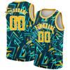 Free Custom Name Colorful Vintage Basketball Jersey Shirts Breathable Drop Shipping Summer Casual Tank Top Sleeveless