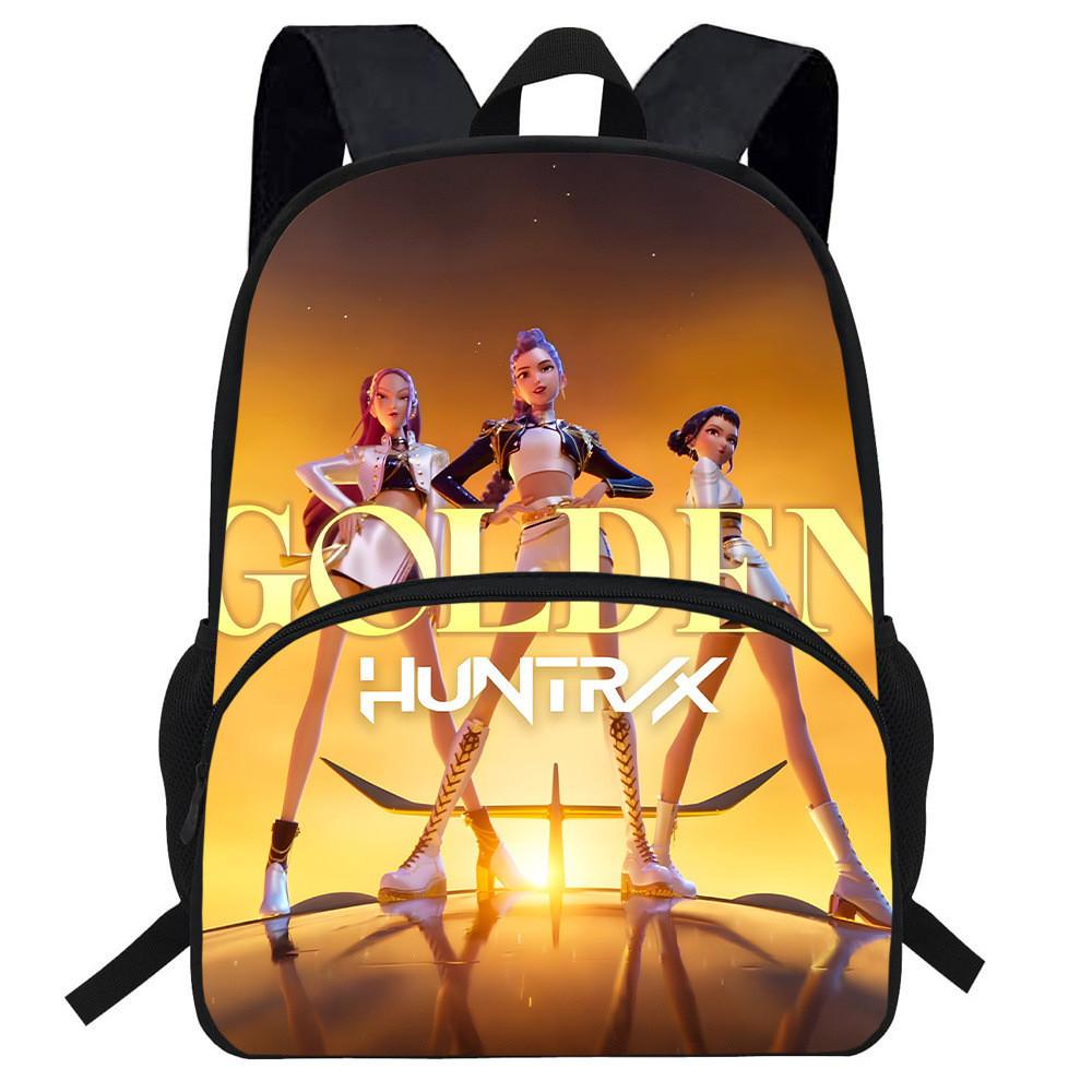 Hunters Demon Kpop Cartoon School Backpack Durable Material Anti Shock Students
