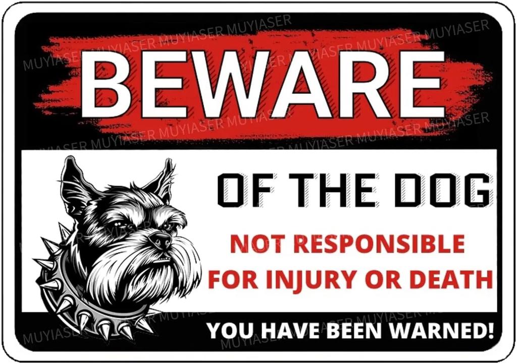 Beware of The Dog Rottweiler You Have Been Warned Aluminum Sign Outdoor Yard Warning Perfect for Fence Yard Home Dec