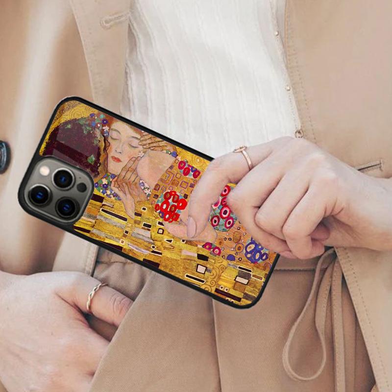 

Starry Night Klimt Kiss Magnetic Phone Case For APPLE iPhone 17 Air 16 14 13 12 Pro Max 15 Plus Wireless Charge MagSafe Cover iPhone 13mini
