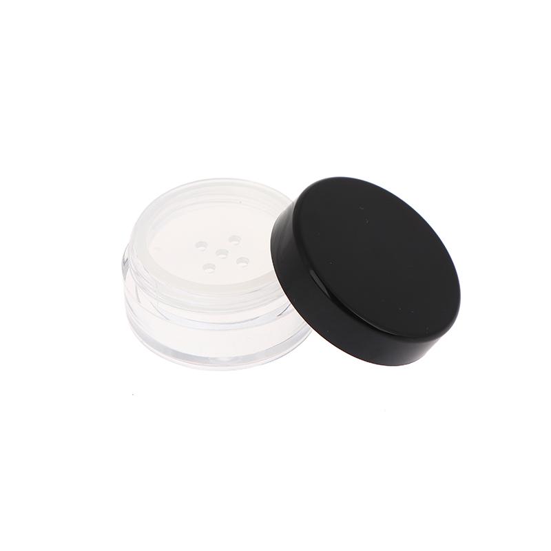 Empty 5/10/20/30g Loose Powder Jar With Rotating Sifter Container Jar Plastic Cosmetic Makeup Powder Filling Can Pot Lid Twist