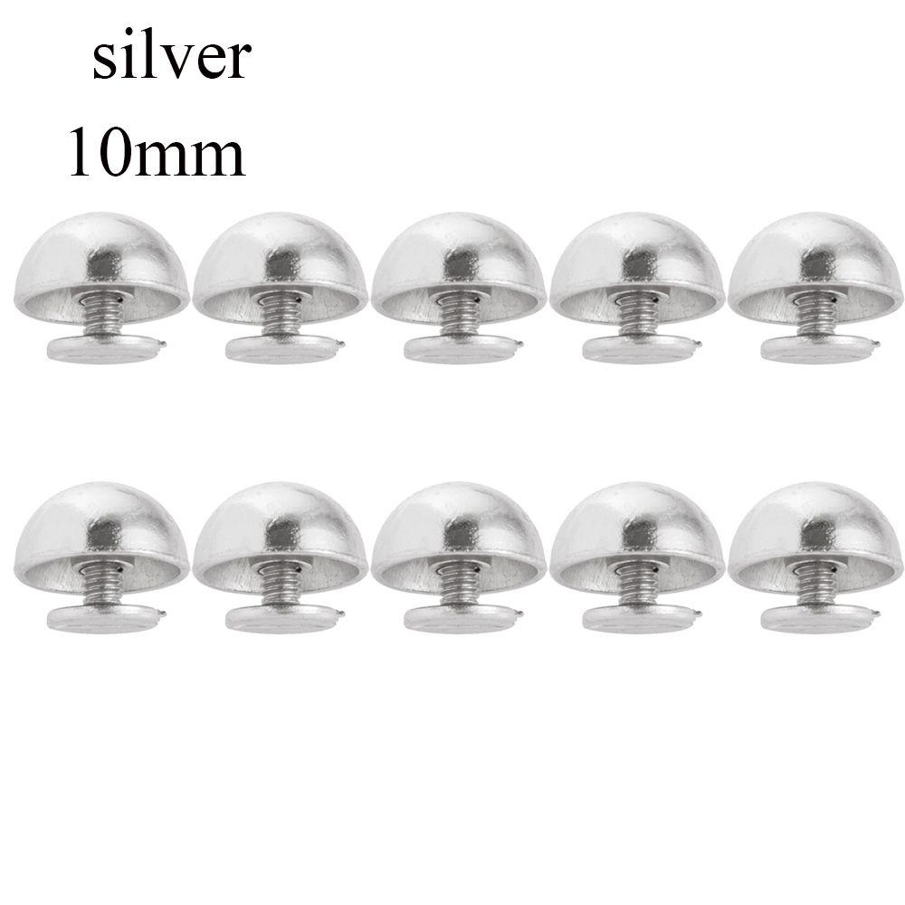 8/10/12/16/20mm Punk Metallo Chiodo Artigianato Pelle Abbigliamento/Borsa/Scarpe Viti Testa Tonda Rivetti a Cupola Funghi Chiodo Solido Bullone