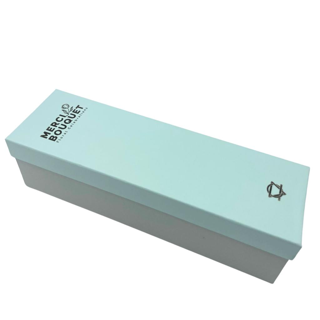 Soap Flowers Gift Box White Ivory Wedding