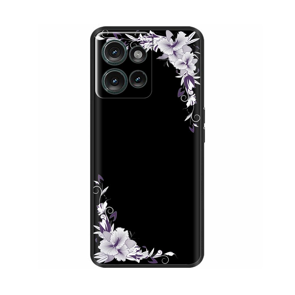 Black Case For Motorola MOTO Edge 50 5g Back Cover Phone Case For MOTO Edge 50 Edge50 Soft Silicone Bumper Shockproof Para Coque