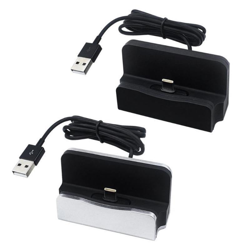 Type C Charging Dock 18W Fast Charging Double Color Black/White Compact Portable Wide Compatibility Safety Protections