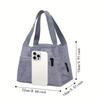 1Pcs Mesh Tote Bag Stylish Mesh Tote Bag Handbag Makeup Pouch Toiletry Bag Swim Storage Bag Suitable For Beach Vacation Cosmetic Bag