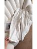 American High Street Curved Leg White Wide-Leg Jeans: Spring/Summer Slimming High-Waist Floor-Length Pants