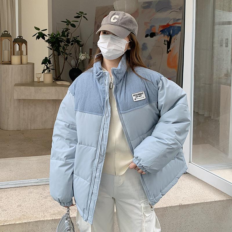 Cotton clothes women's Korean version loose 2025 new winter down padded jacket bread suit student thickened warm padded jacket trend