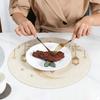 Round Plate Dining Mat Ramadan Festival Party Dinner Tablecloth Decoration Muslim Islamic Eid Al-Fitr Tableware Pad Decor