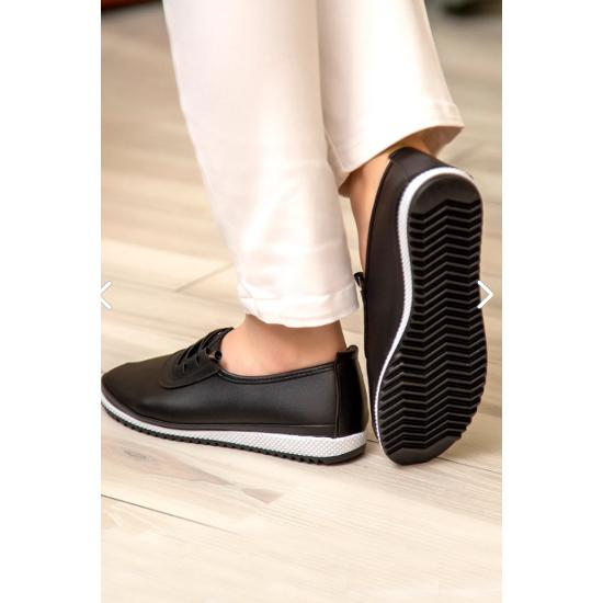 Ortopedik Günlük Yumuşak Kadın Cilt Ipli Babet Ayakkabı Yaz Sezonu Trend Moda