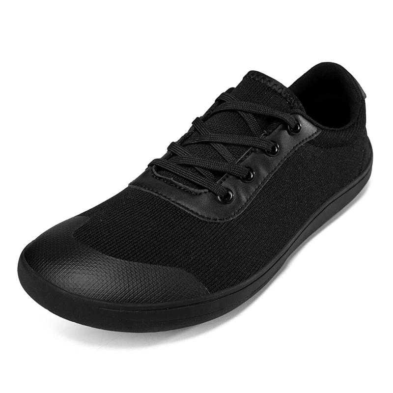 Minimalist Shoes for Men Wide Toe Barefoot Zero Drop Shoes Casual Leather Fashion Sneakers Lightweight Walking Shoes Zapatillas