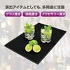 EINEY Bar Mat, Glass Mat, Counter Draining Mat, Bartender, Kitchen, Restaurant, Black, Simple Design (2 Black Mats), 45 x 30 x 1 cm