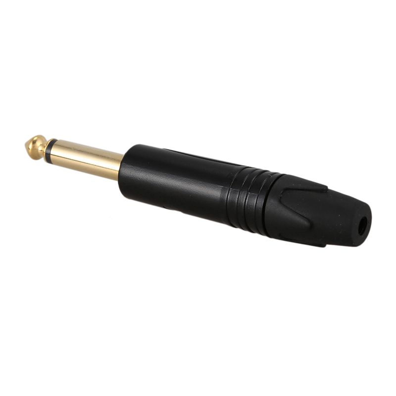 ABUL-Gold Plating 40Pcs Plug Mono Professional 2 Pole 6.35 Mm 6.5Mm Stereo Jack Plug Neutrik 6.35Mm Jack Black