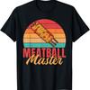Costume Graphique Boulette de Viande Chef Italien Foodie Amoureux des Protéines T-Shirt