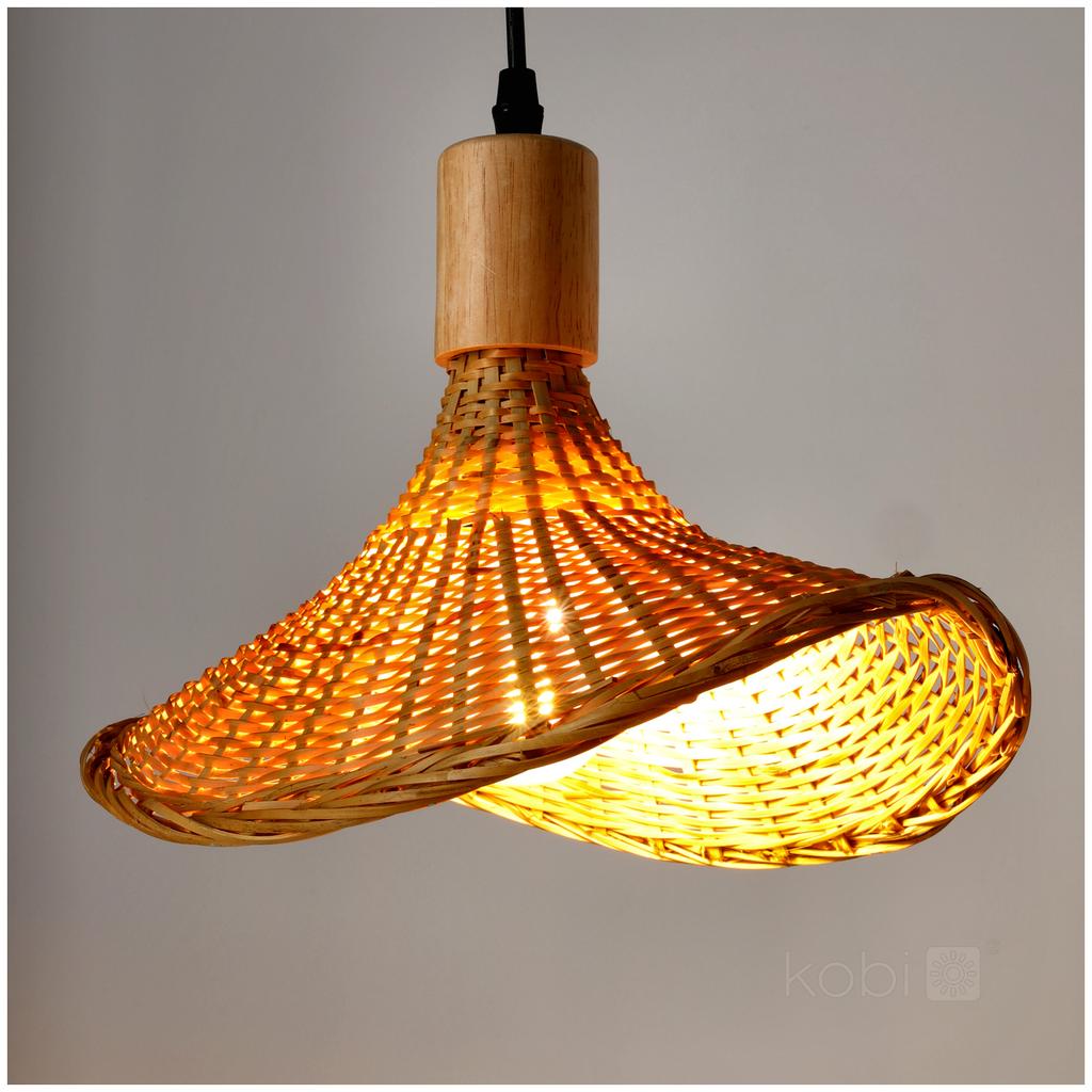 Boho Bamboo Hanging Lamp 33cm 1xE27