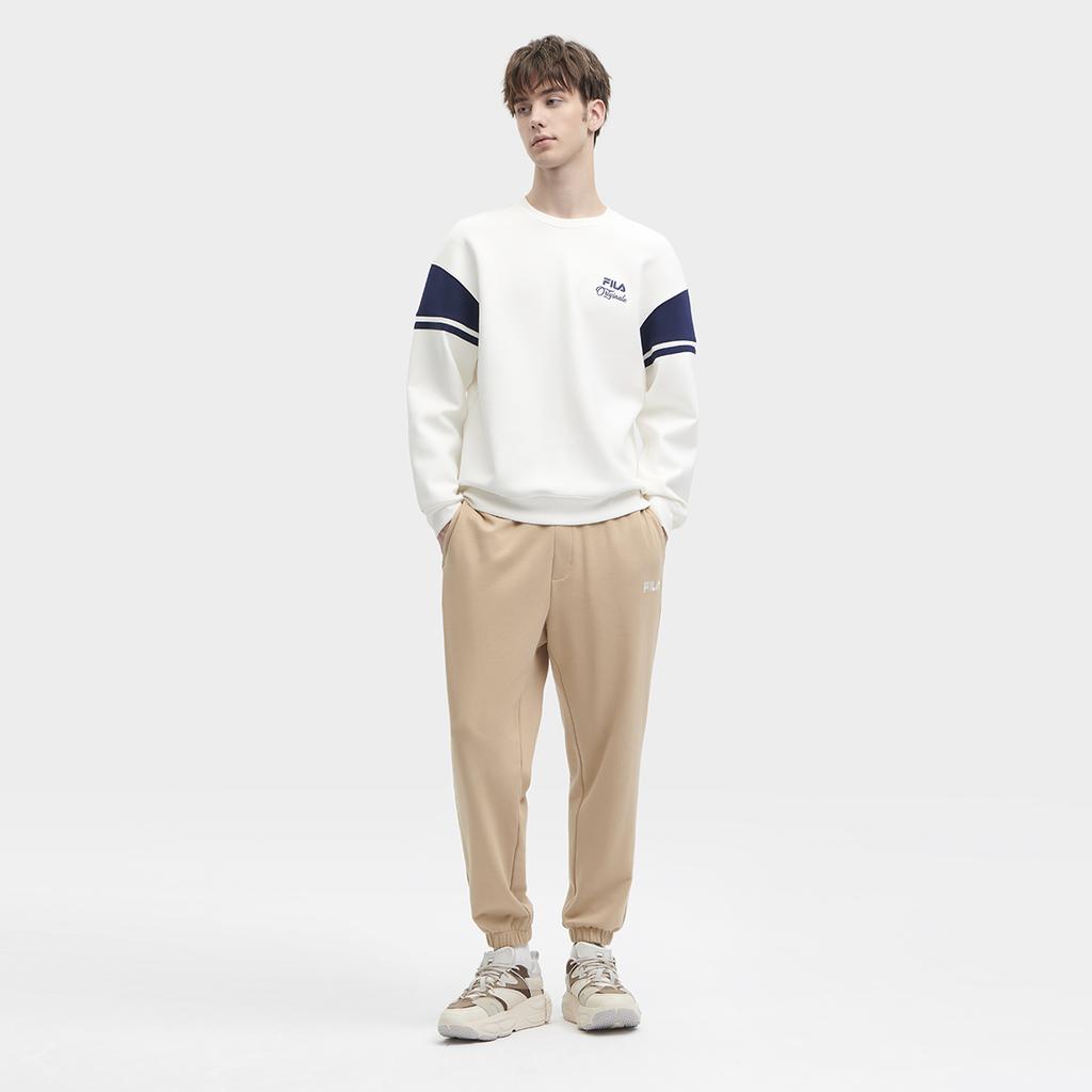 New FILA Sweatshirt Men's Porcelain White F11M349203F-IV