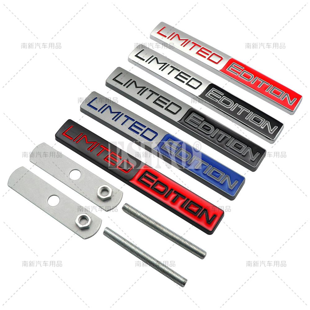 Car Styling 3D Limted Edition Decorative Metal Grill Emblem Rear Trunk Badge Fender Sticker Body Decal Car Accessories