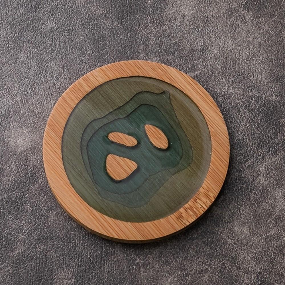 Ocean Wave Design Art Coaster Round Shape Cup Mat New Cup Holder  Home Decoration